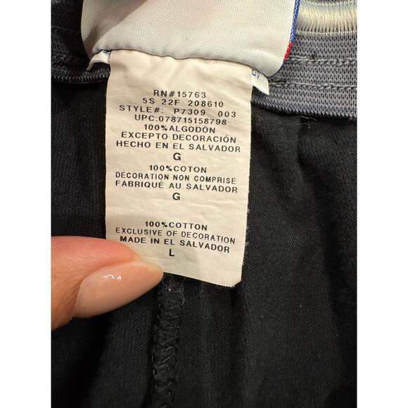 Champion Men's Large Black Cotton Jersey Open Bottom Lounge Sweatpants - Picture 5 of 6